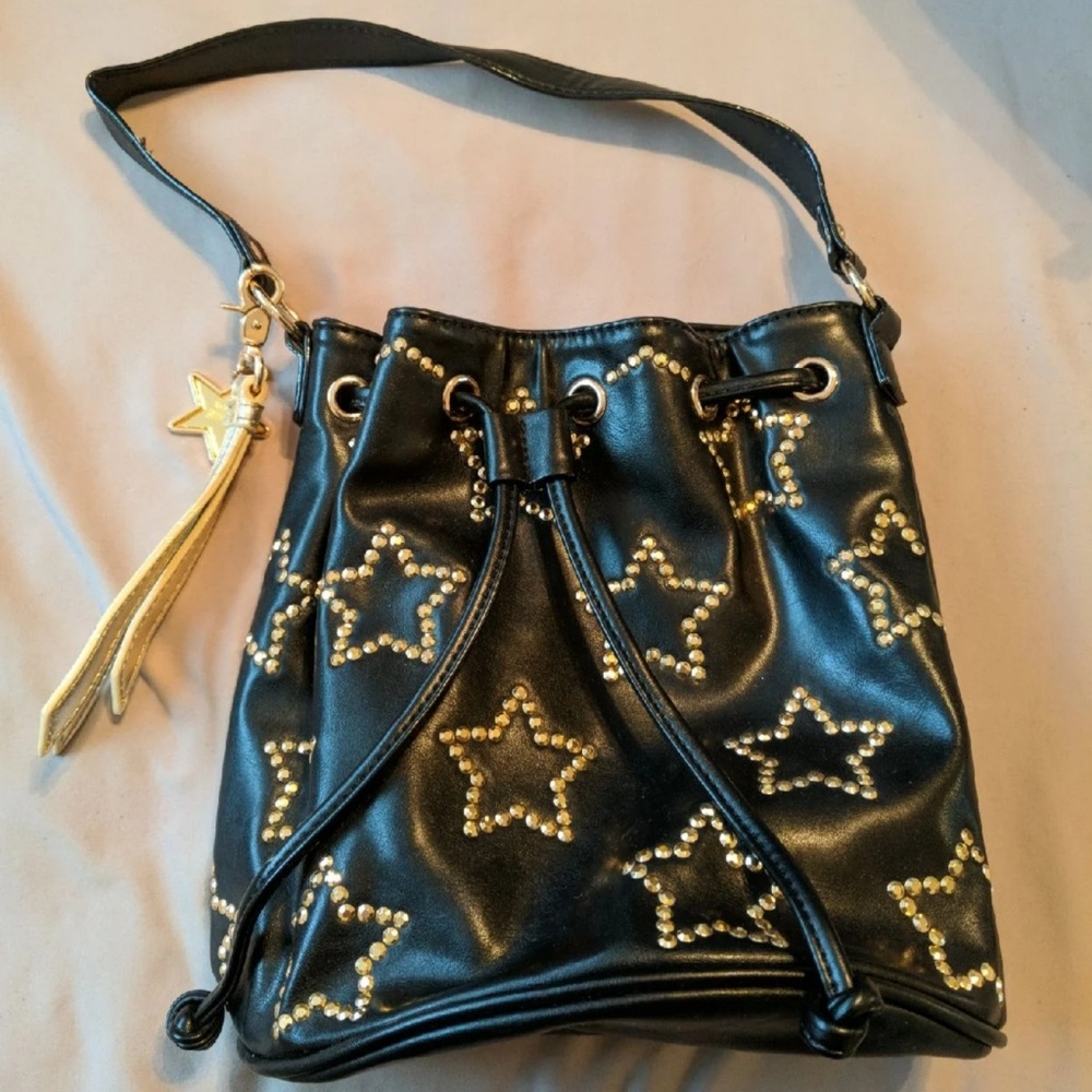 Betsey johnson night light star studded bag